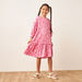 Juniors All-Over Floral Print Dress with Long Sleeves-Dresses%2C Gowns and Frocks-thumbnail-0