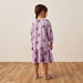 Juniors All-Over Butterfly Print Dress with Long Sleeves-Dresses%2C Gowns and Frocks-thumbnailMobile-3