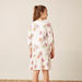 Juniors All-Over Floral Print Dress with 3/4 Sleeves-Dresses%2C Gowns and Frocks-thumbnail-3