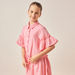 Juniors Solid Shirt Dress with Ruffles-Dresses%2C Gowns and Frocks-thumbnail-2