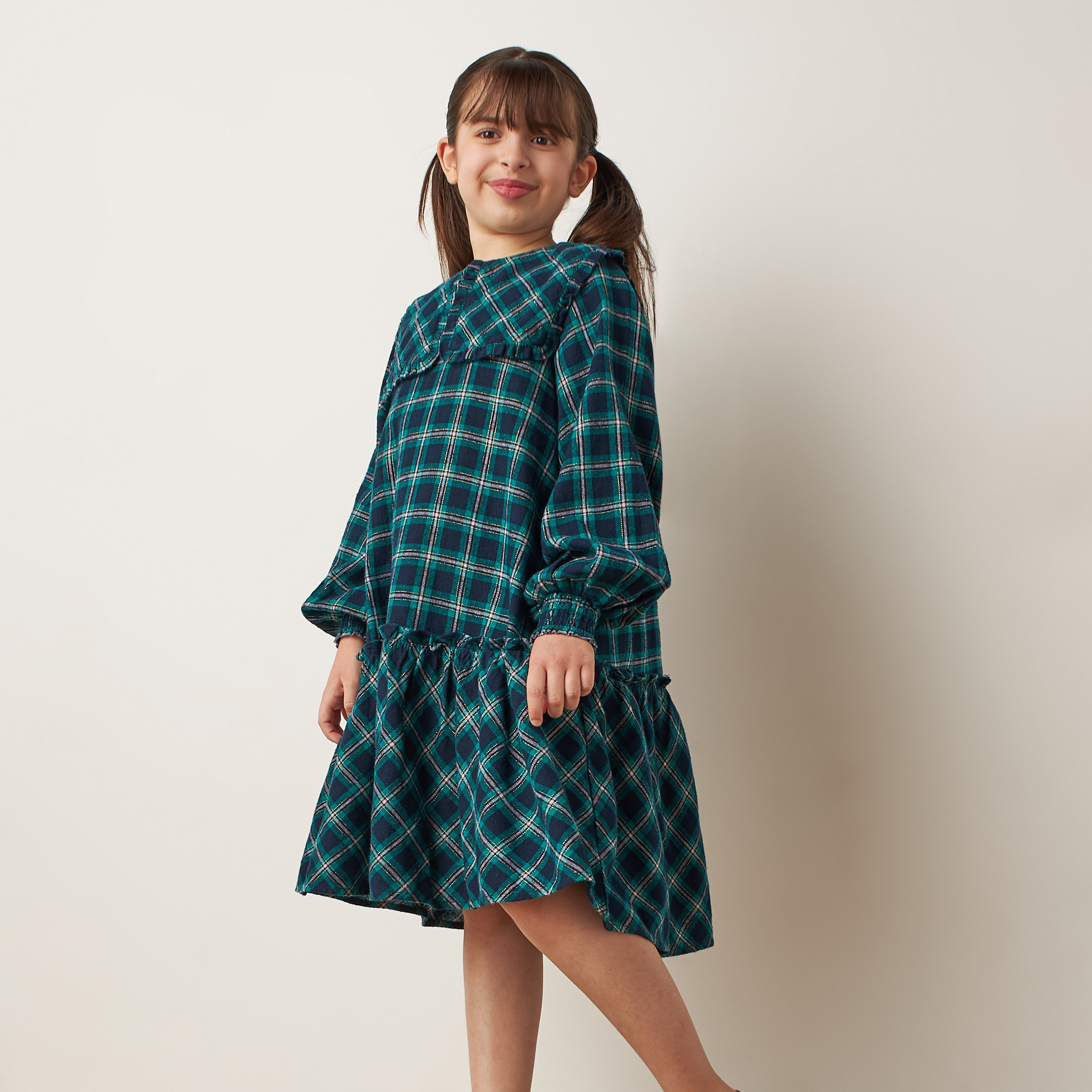 Mothercare tartan dress best sale