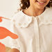 Eligo Pearl Embellished Top with Peter Pan Collar and 3/4 Sleeves-Blouses-thumbnailMobile-2