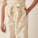 Eligo All-Over Floral Embroidered Pants with Tie-Up Belt-Pants-thumbnailMobile-2