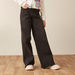 Lee Cooper Solid Wide Leg Jeans with Pockets-Pants-thumbnailMobile-0