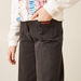 Lee Cooper Solid Wide Leg Jeans with Pockets-Pants-thumbnailMobile-3