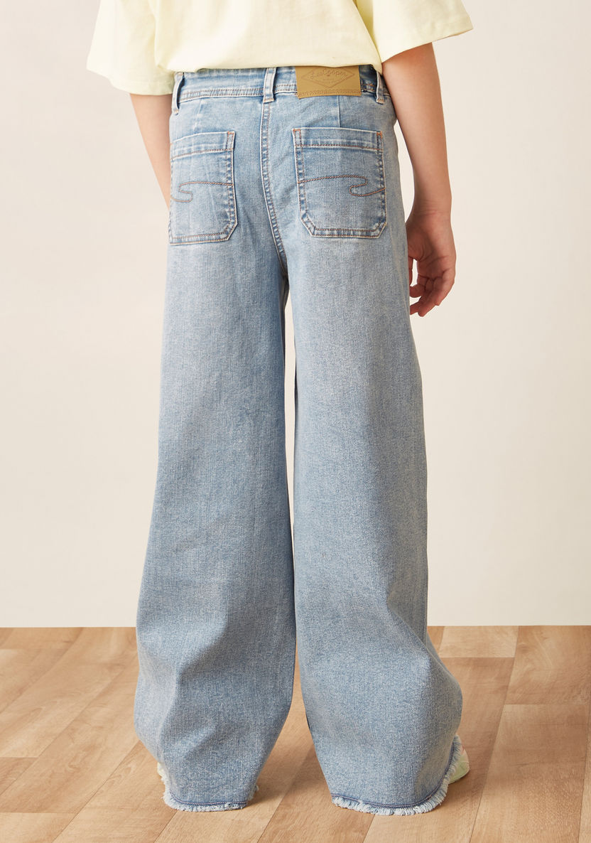 Lee Cooper Girls' Wide Leg Jeans-Pants-image-3