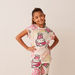 Sanrio All-Over Hello Kitty Print T-shirt with Short Sleeves and Round Neck-T Shirts-thumbnailMobile-1