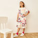 Sanrio All-Over Hello Kitty Print Dress with Short Sleeves-Dresses%2C Gowns and Frocks-thumbnail-0