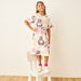Sanrio All-Over Hello Kitty Print Dress with Short Sleeves-Dresses%2C Gowns and Frocks-thumbnailMobile-1