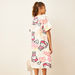 Sanrio All-Over Hello Kitty Print Dress with Short Sleeves-Dresses%2C Gowns and Frocks-thumbnailMobile-3