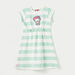 Sanrio Hello Kitty Applique Detail Striped Dress with Cap Sleeves-Dresses%2C Gowns and Frocks-thumbnail-0
