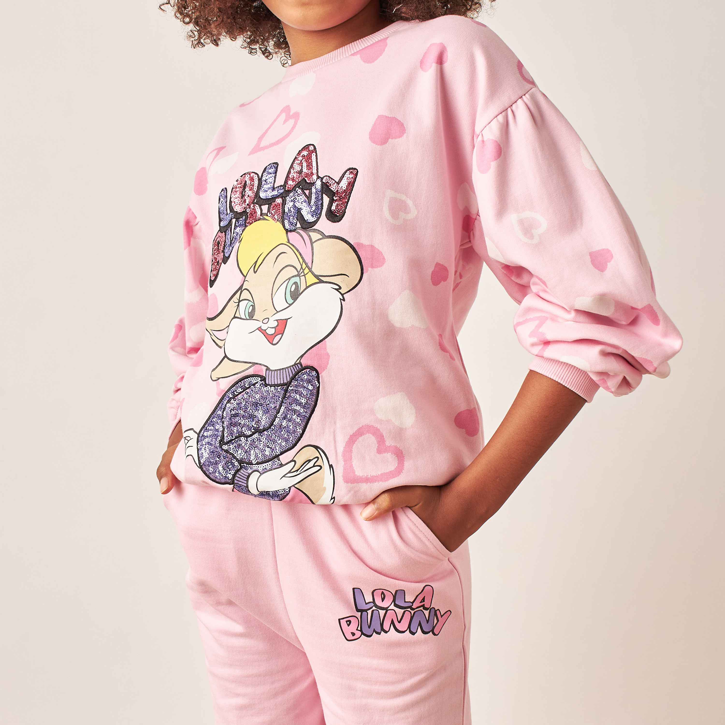 Buy Lola Bunny Print Sweatshirt and Pants Set Online Babyshop UAE