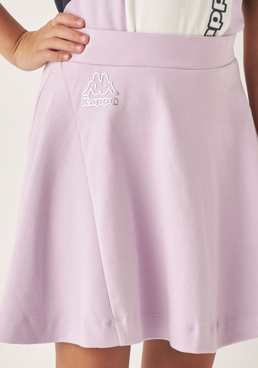 Kappa Logo Detail Skirt with Elasticated Waistband-Skirts-image-2