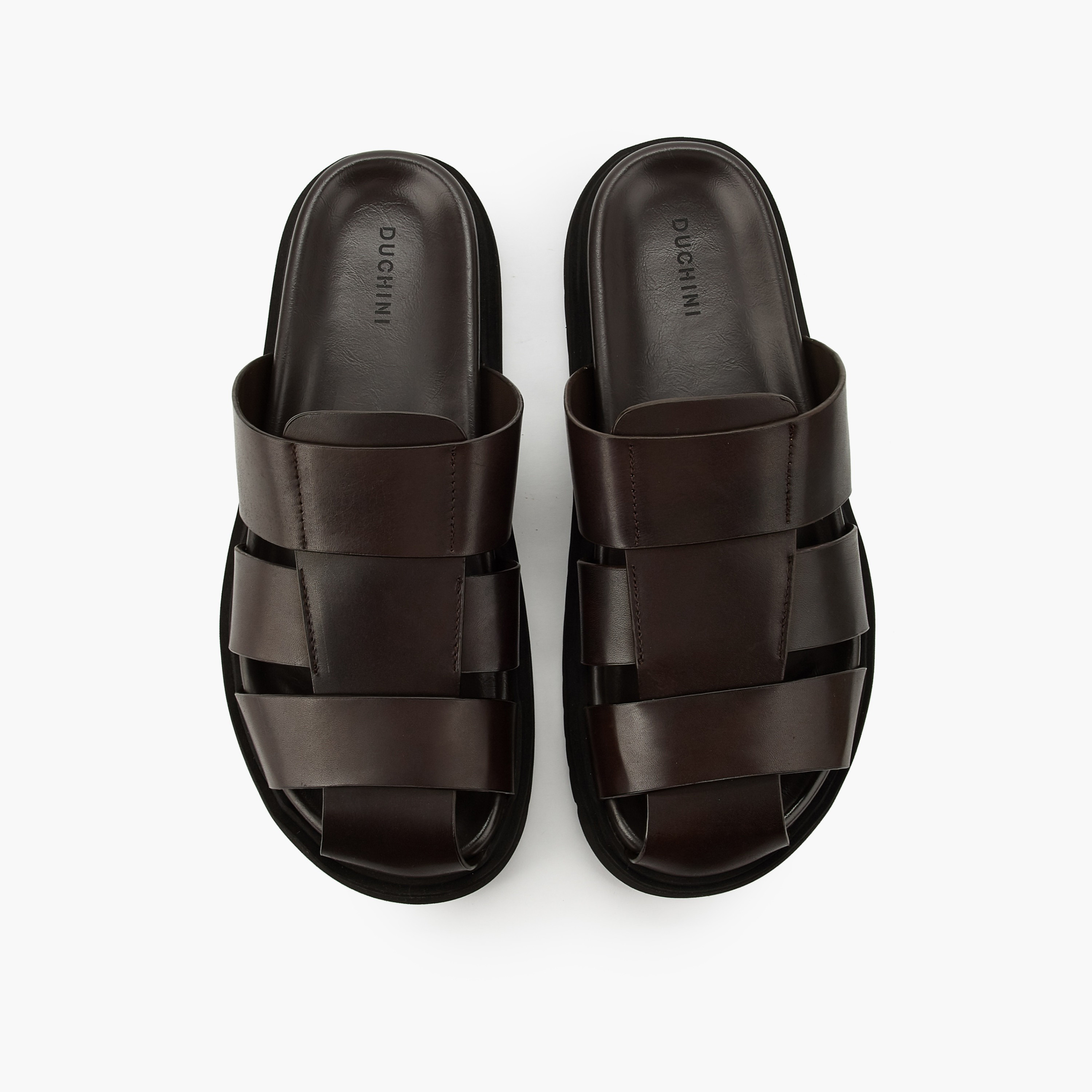 Duchini Men Leather Comfort Sandals-men-shoes-sandals-image-1