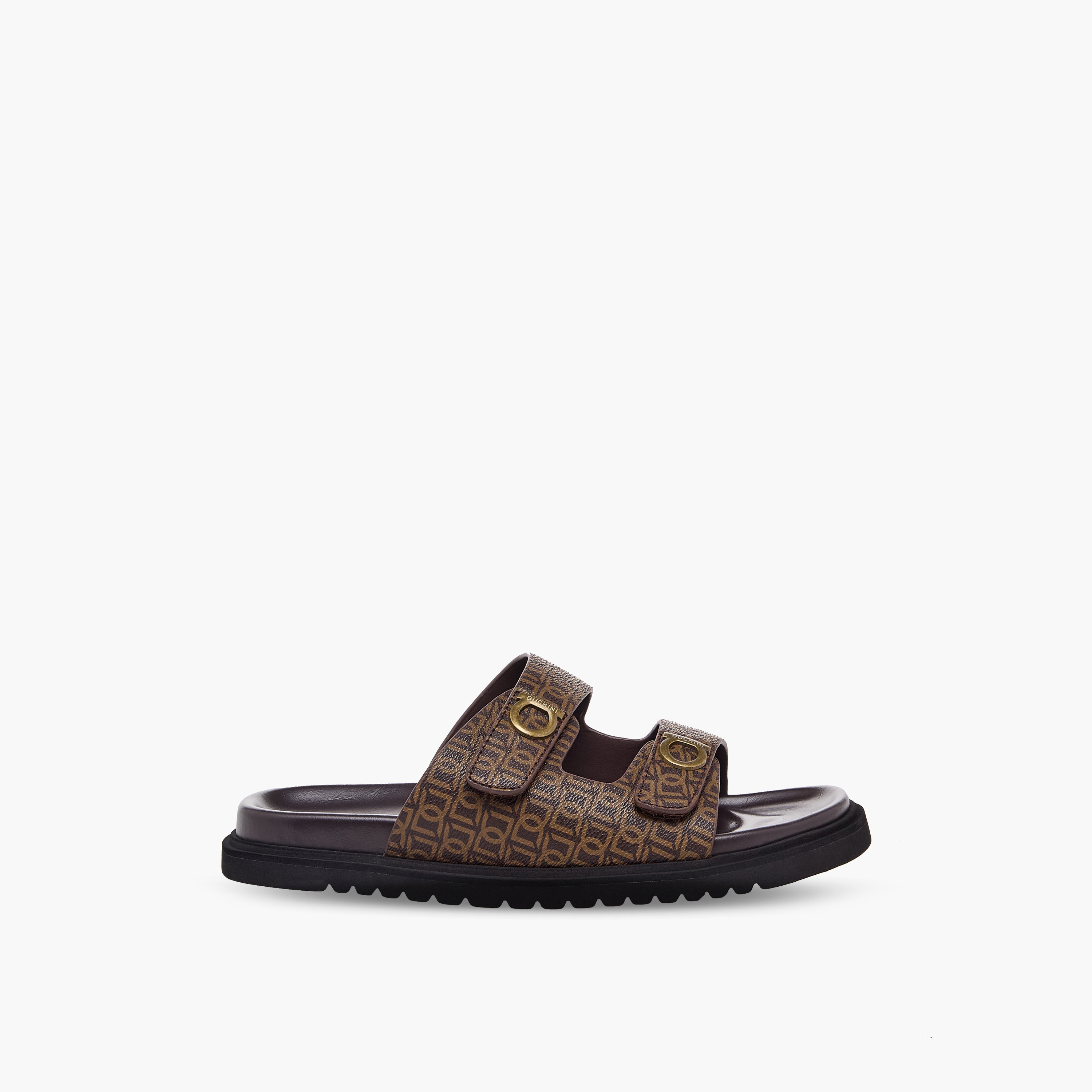 Duchini Men Monogram Print Comfort Sandals-men-shoes-sandals-image-3