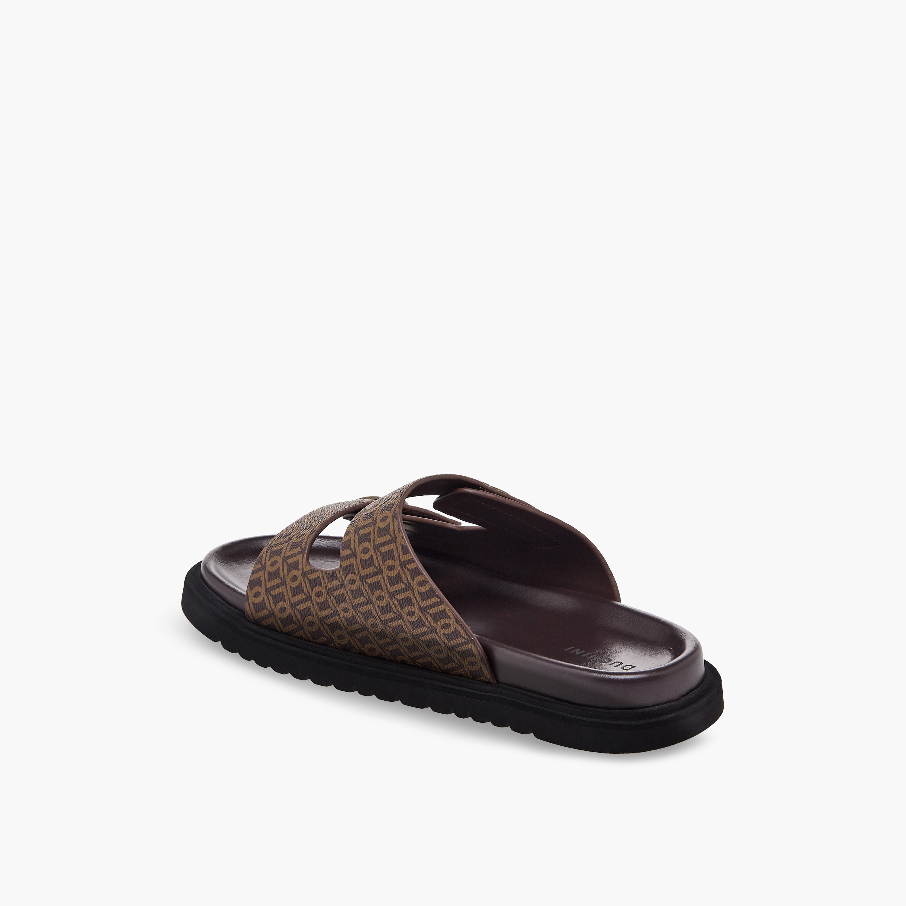Duchini Men Monogram Print Comfort Sandals-men-shoes-sandals-image-4