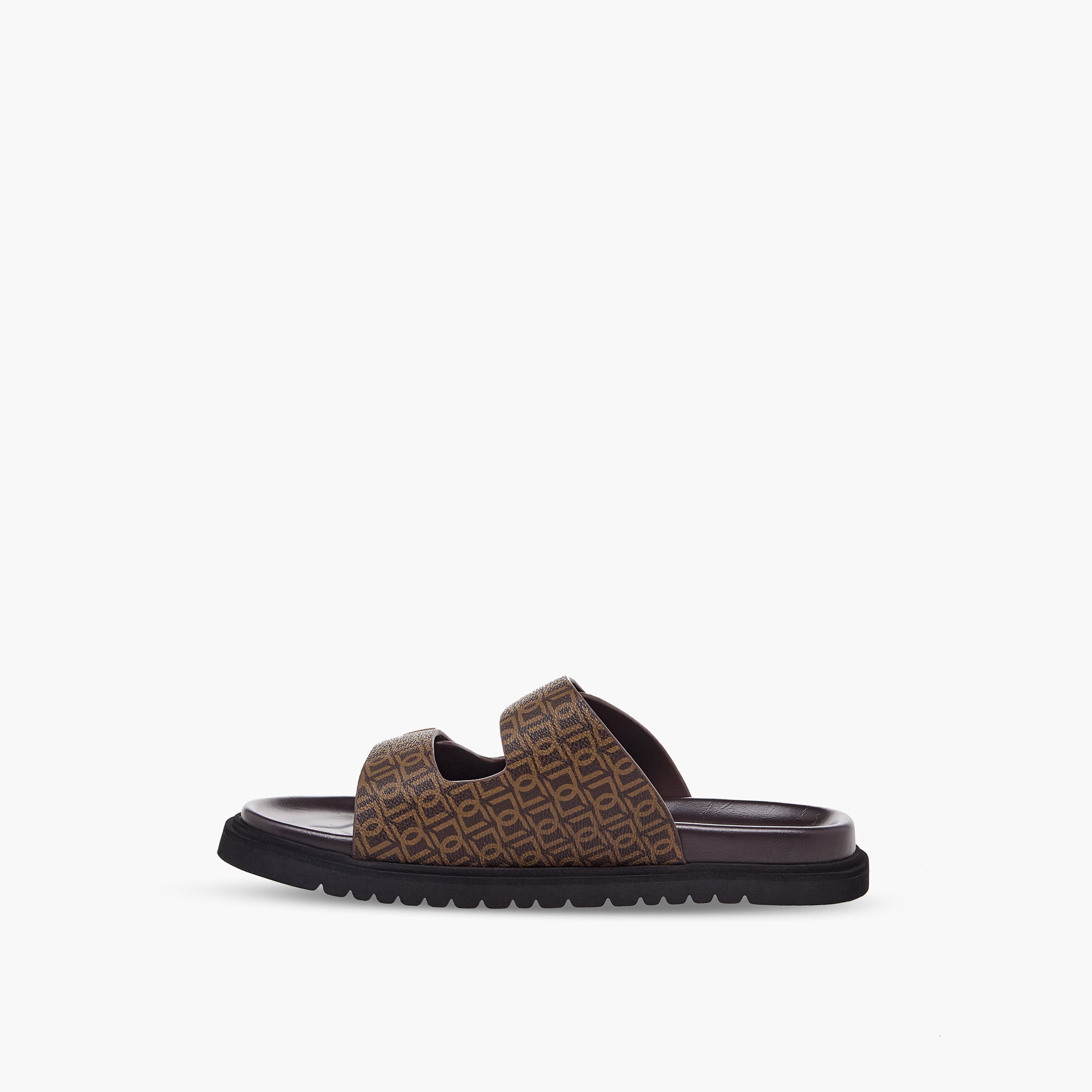 Duchini Men Monogram Print Comfort Sandals-men-shoes-sandals-image-5