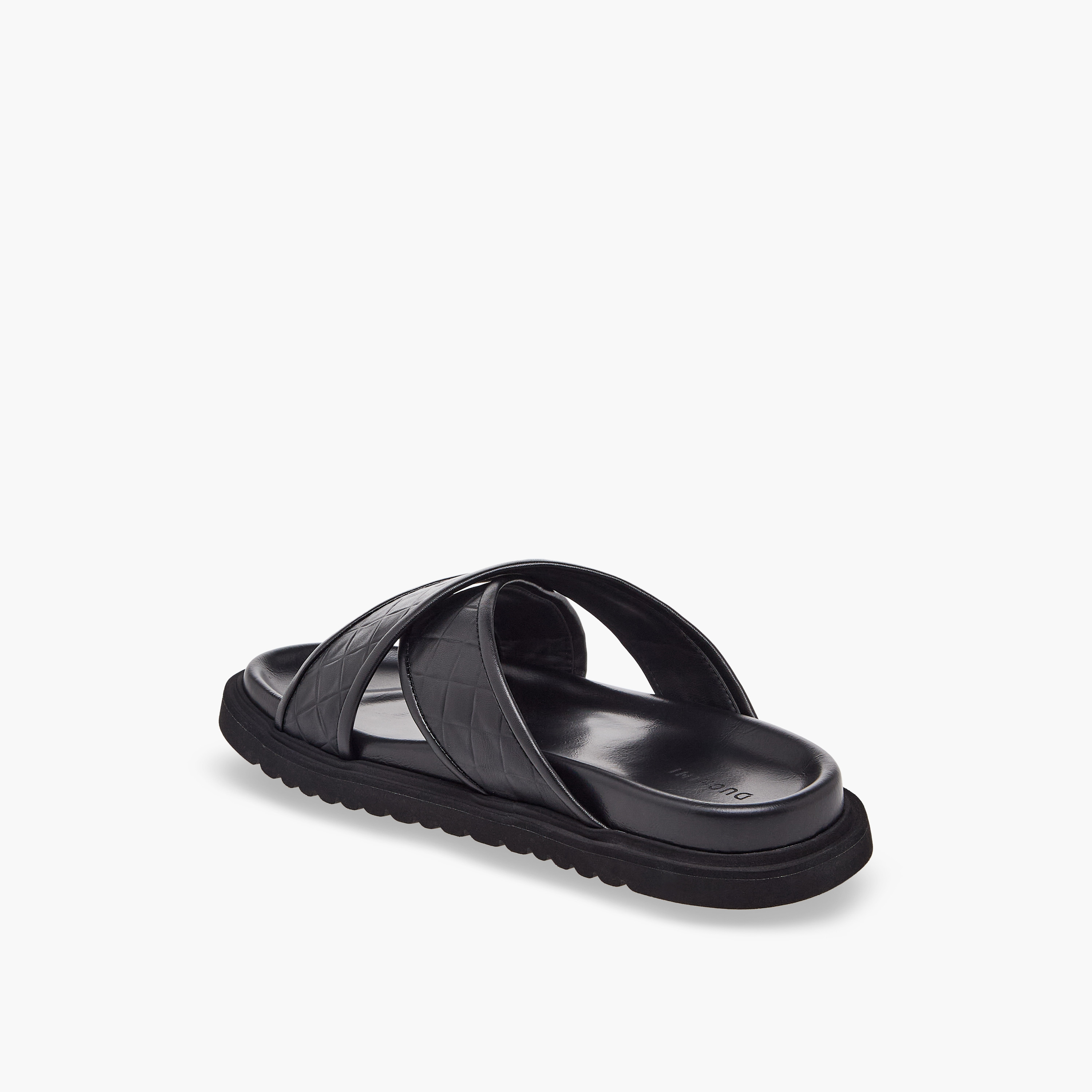 Duchini Men Quilted Criss-Cross Comfort Sandals-men-shoes-sandals-image-4