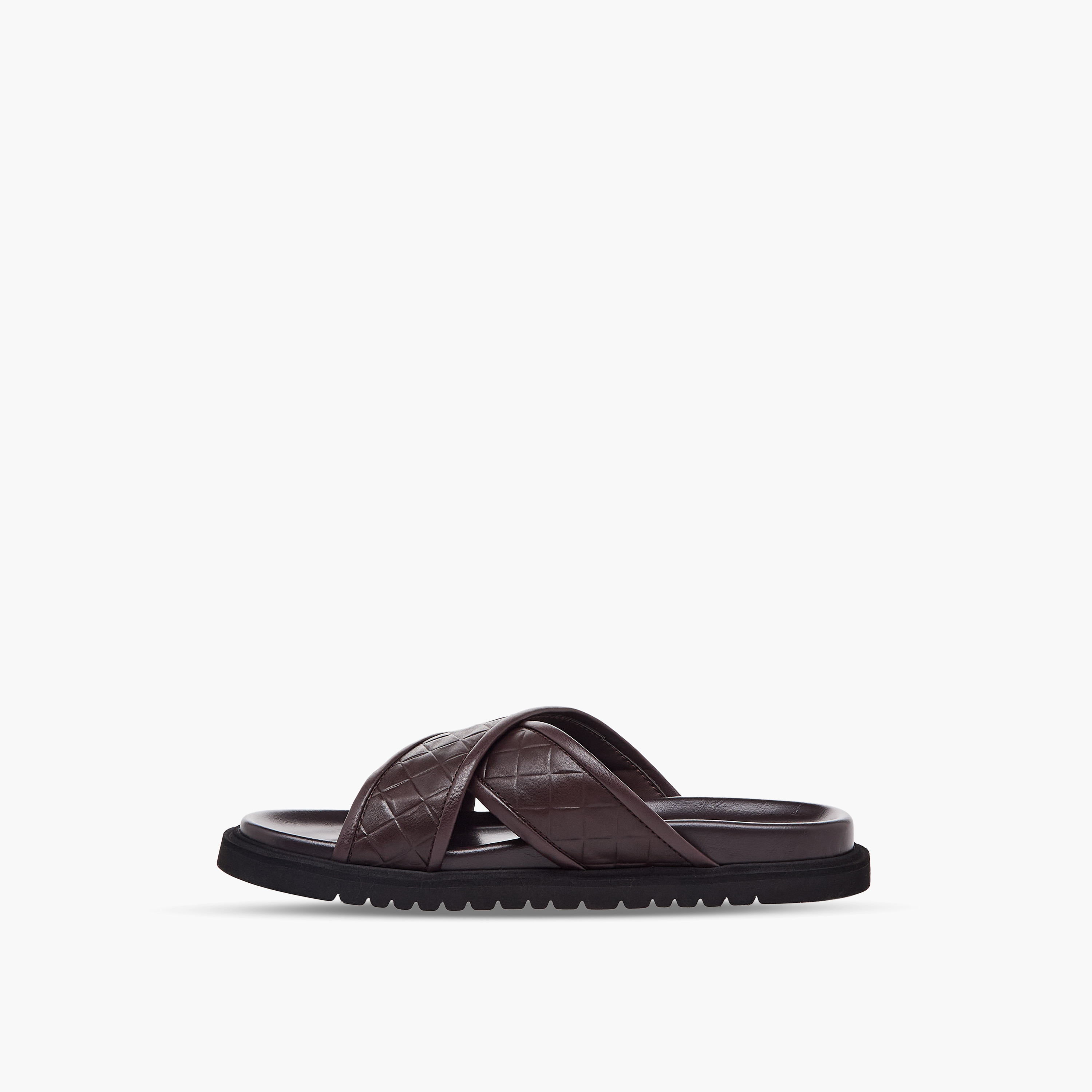 Duchini Men Quilted Criss-Cross Comfort Sandals-men-shoes-sandals-image-5