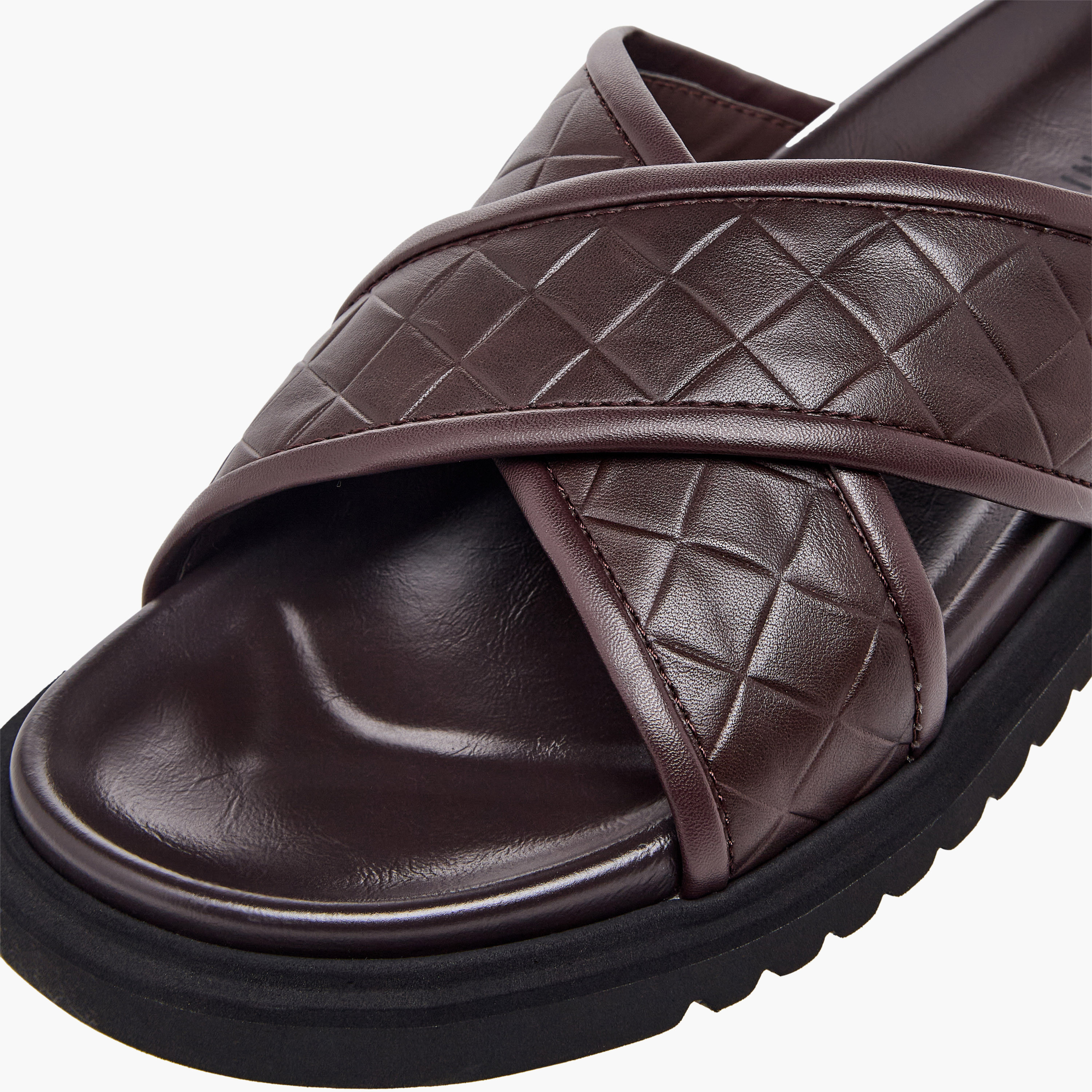 Duchini Men Quilted Criss-Cross Comfort Sandals-men-shoes-sandals-image-6