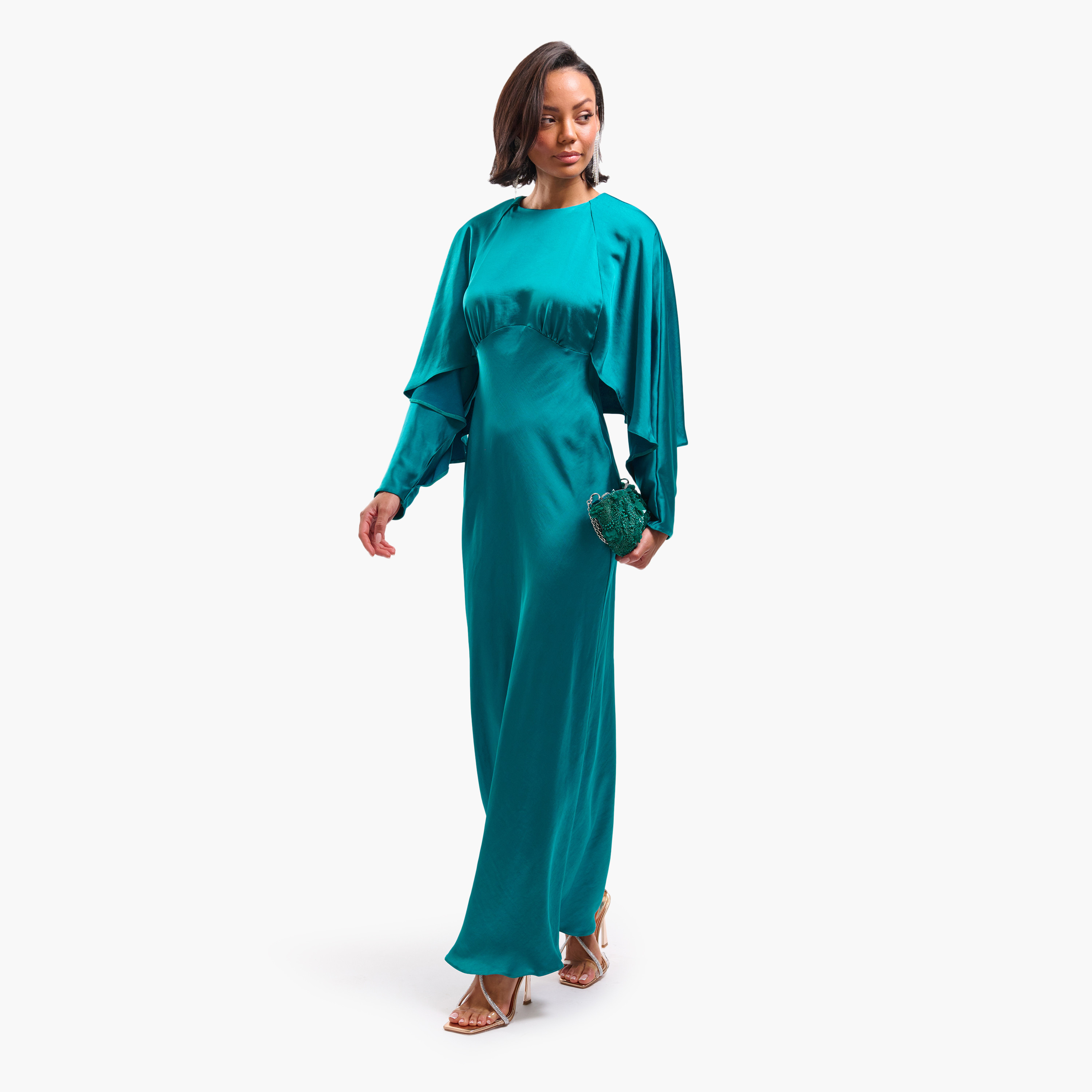 فستان سهرة ماكسي نسائي مستقيم بأكمام خفاش من فايا-women-clothing-dresses-image-3