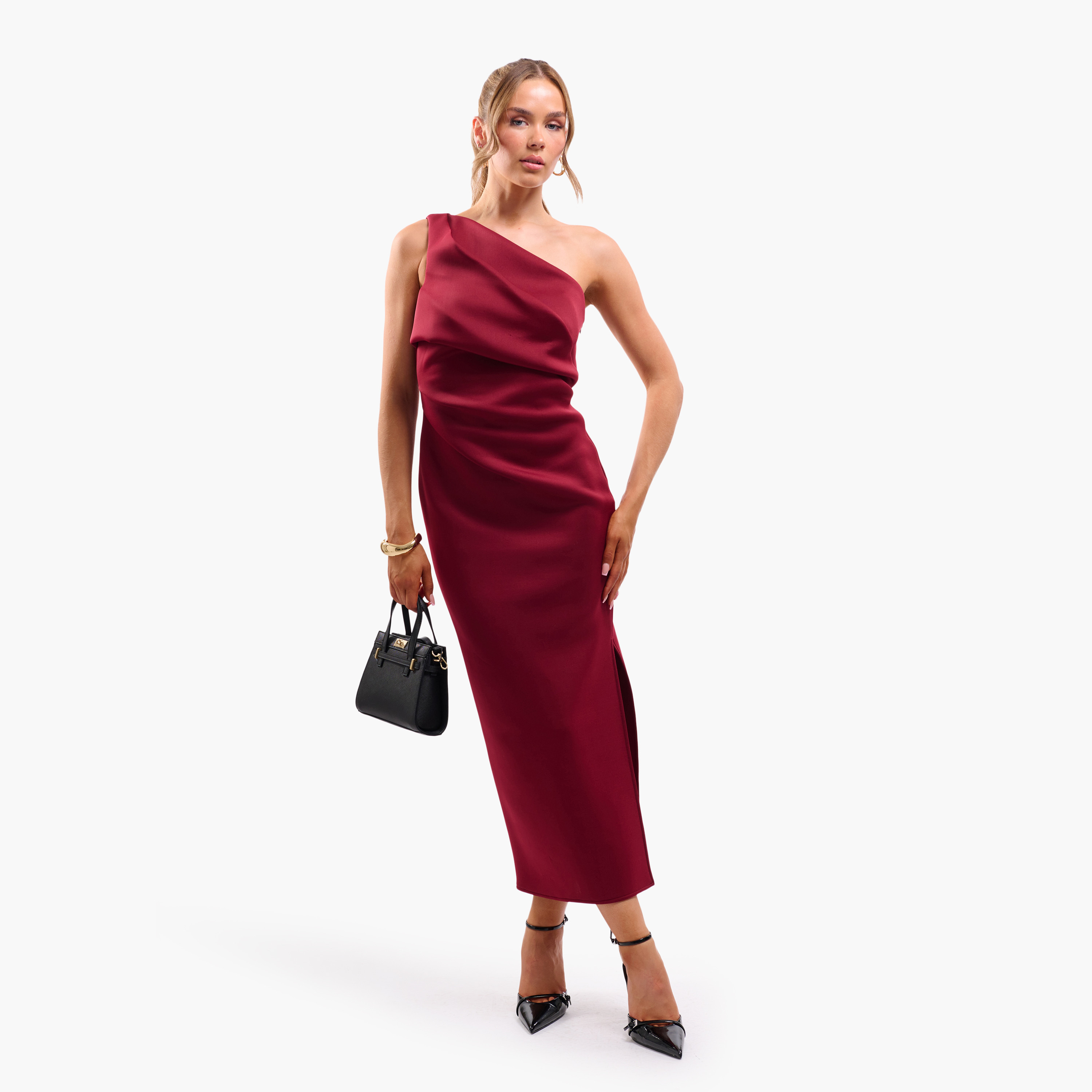 فستان ميدي نسائي "شيث" بكتف واحد من فايا-women-clothing-dresses-image-1