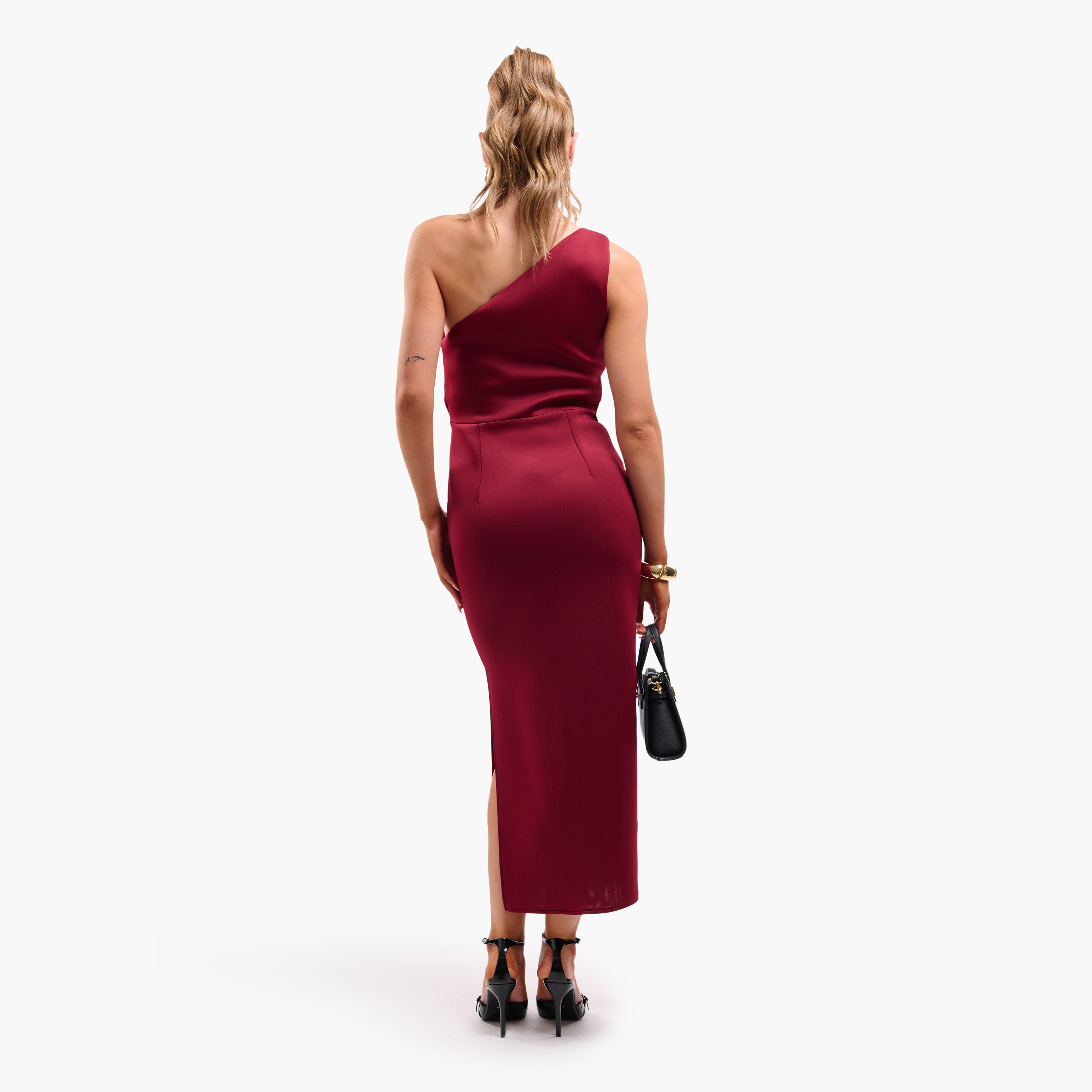 فستان ميدي نسائي "شيث" بكتف واحد من فايا-women-clothing-dresses-image-3