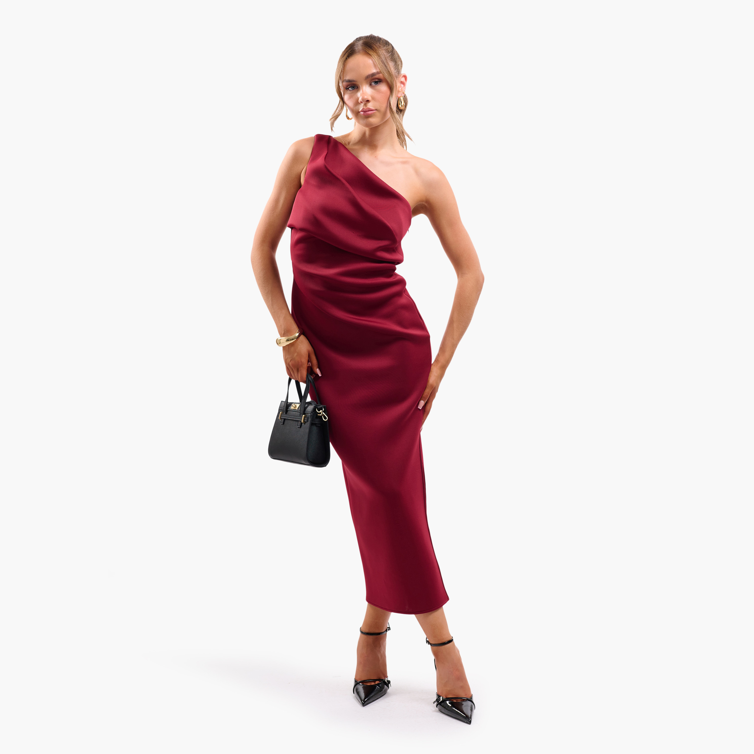 فستان ميدي نسائي "شيث" بكتف واحد من فايا-women-clothing-dresses-image-4