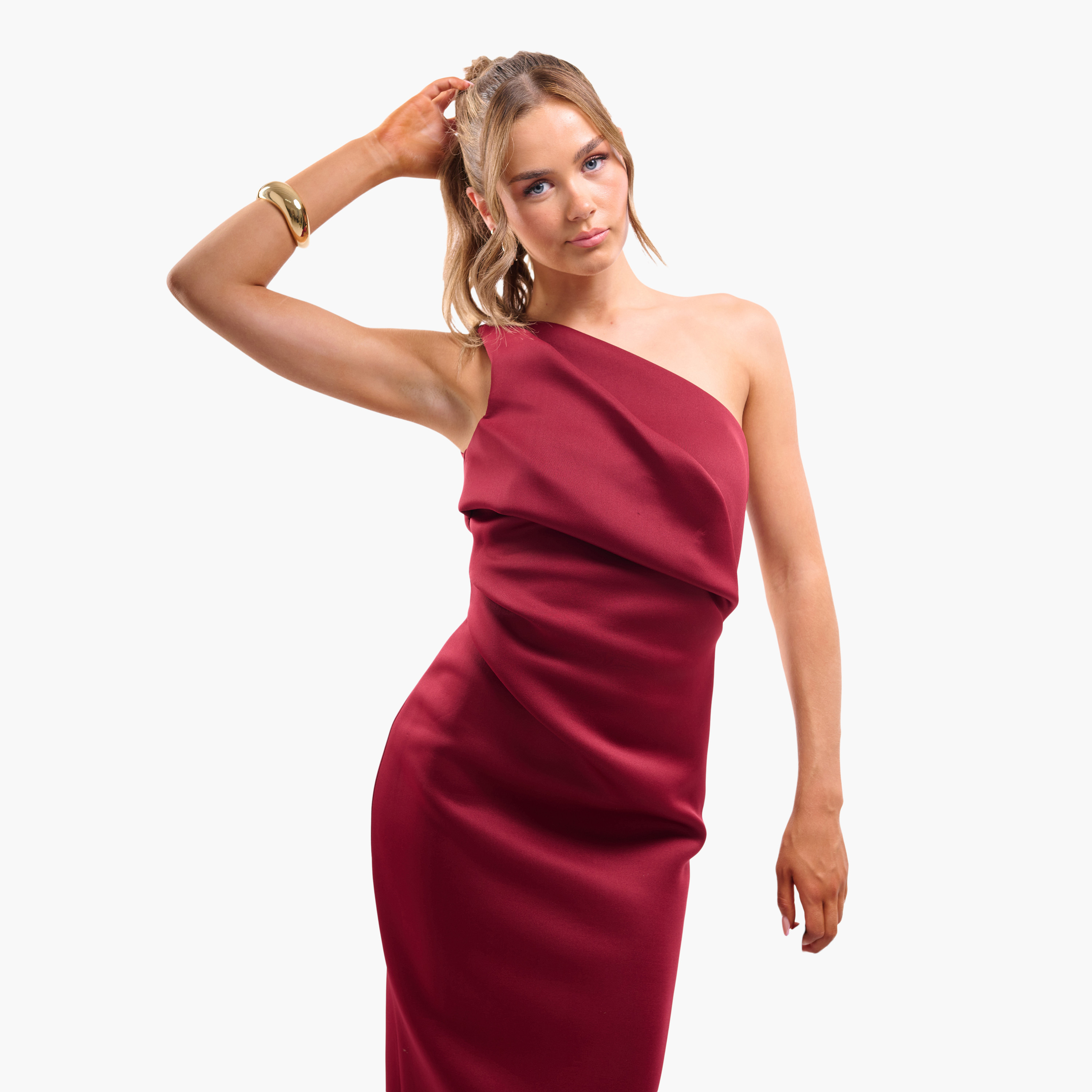 فستان ميدي نسائي "شيث" بكتف واحد من فايا-women-clothing-dresses-image-6