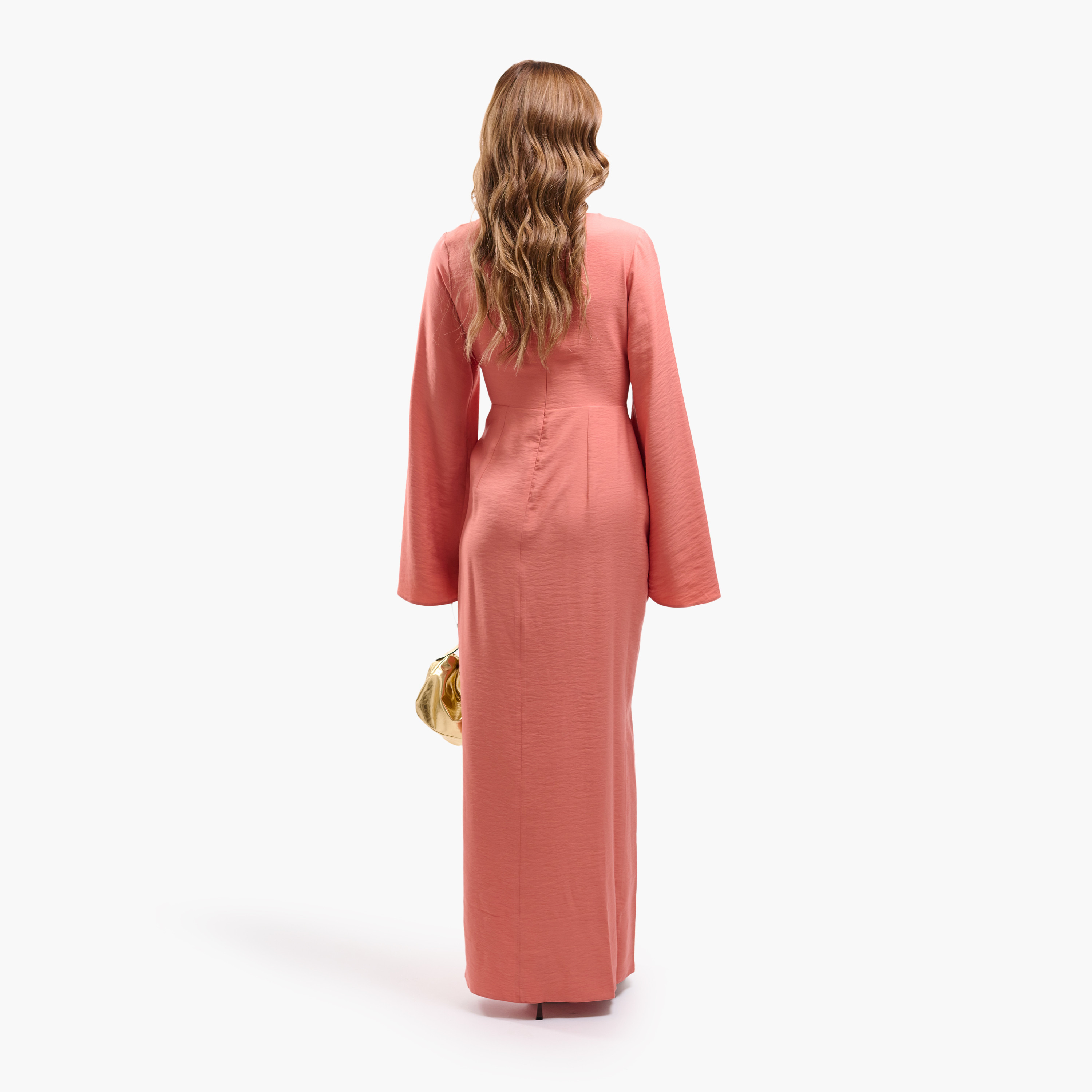 FAIA Flared Sleeves Wrap Women's Maxi Dress-women-clothing-dresses-image-10