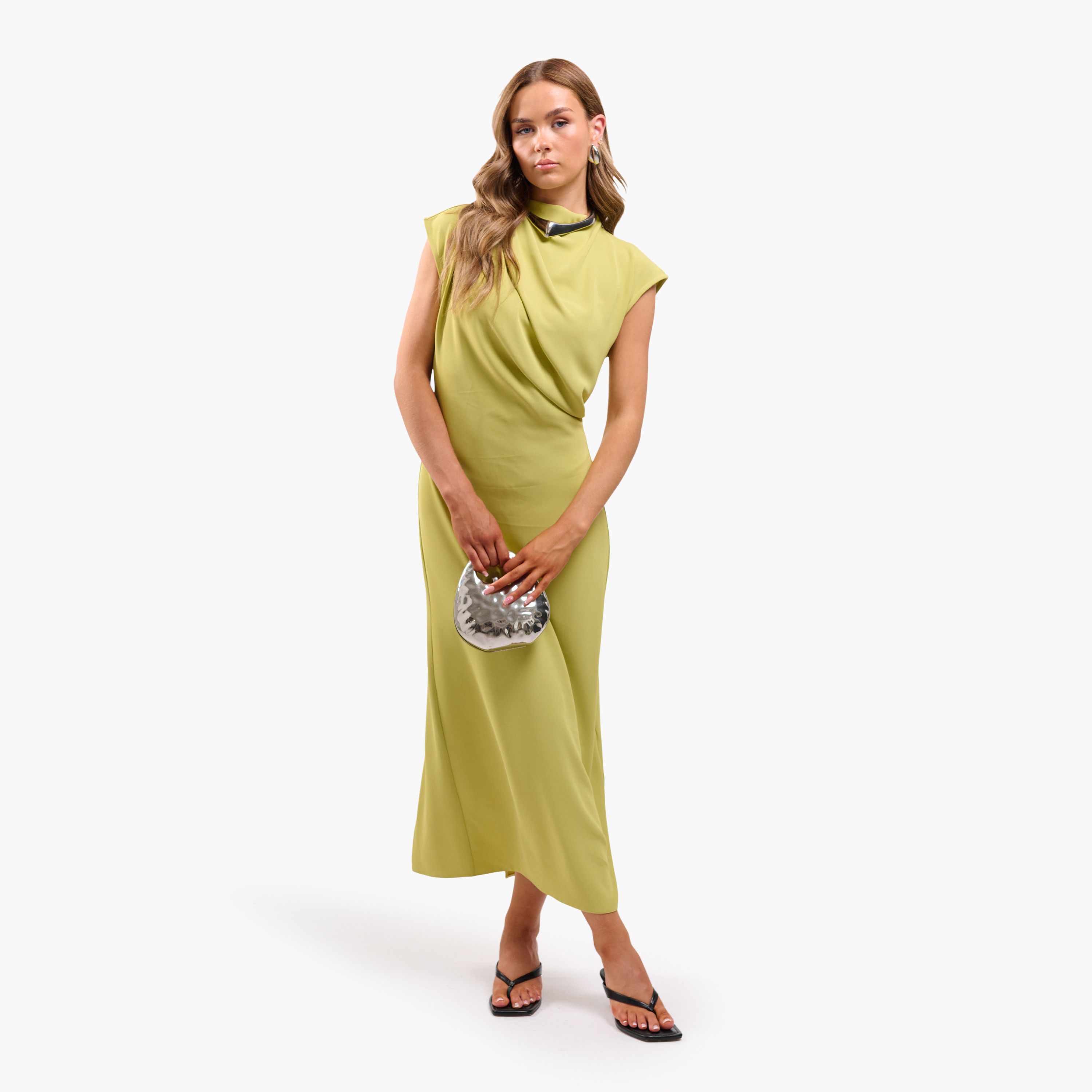 فستان ميدي نسائي مستقيم بياقة عالية من فايا-women-clothing-dresses-image-9