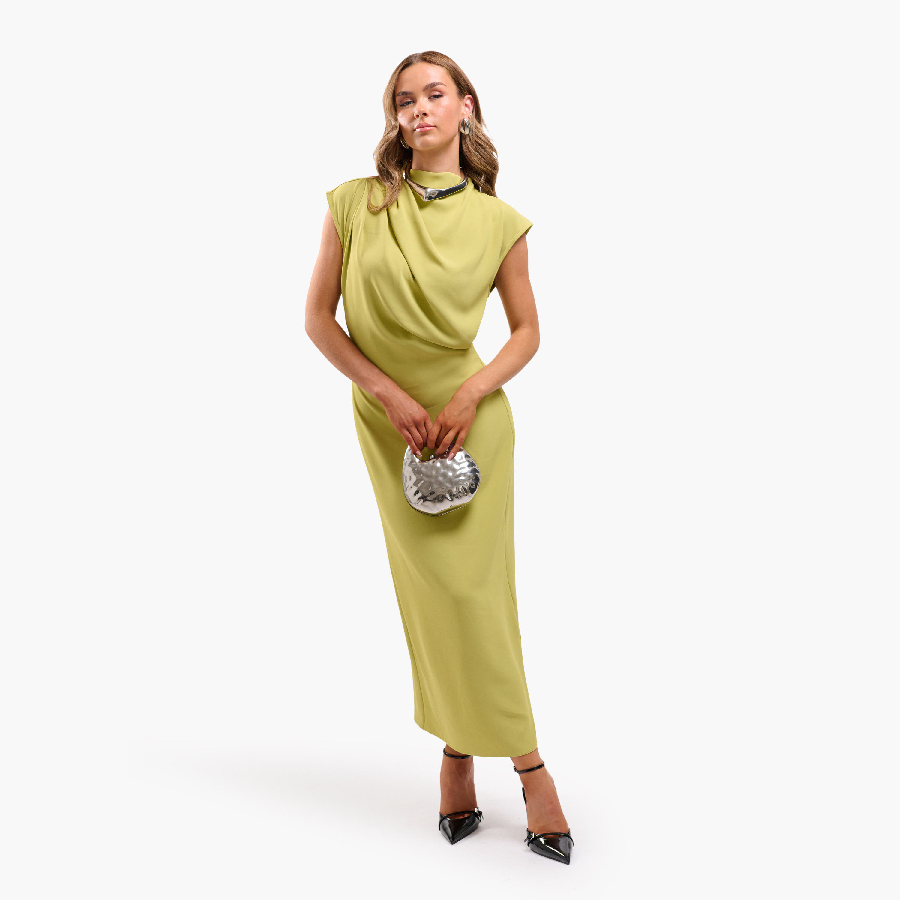 فستان ميدي نسائي مستقيم بياقة عالية من فايا-women-clothing-dresses-image-11