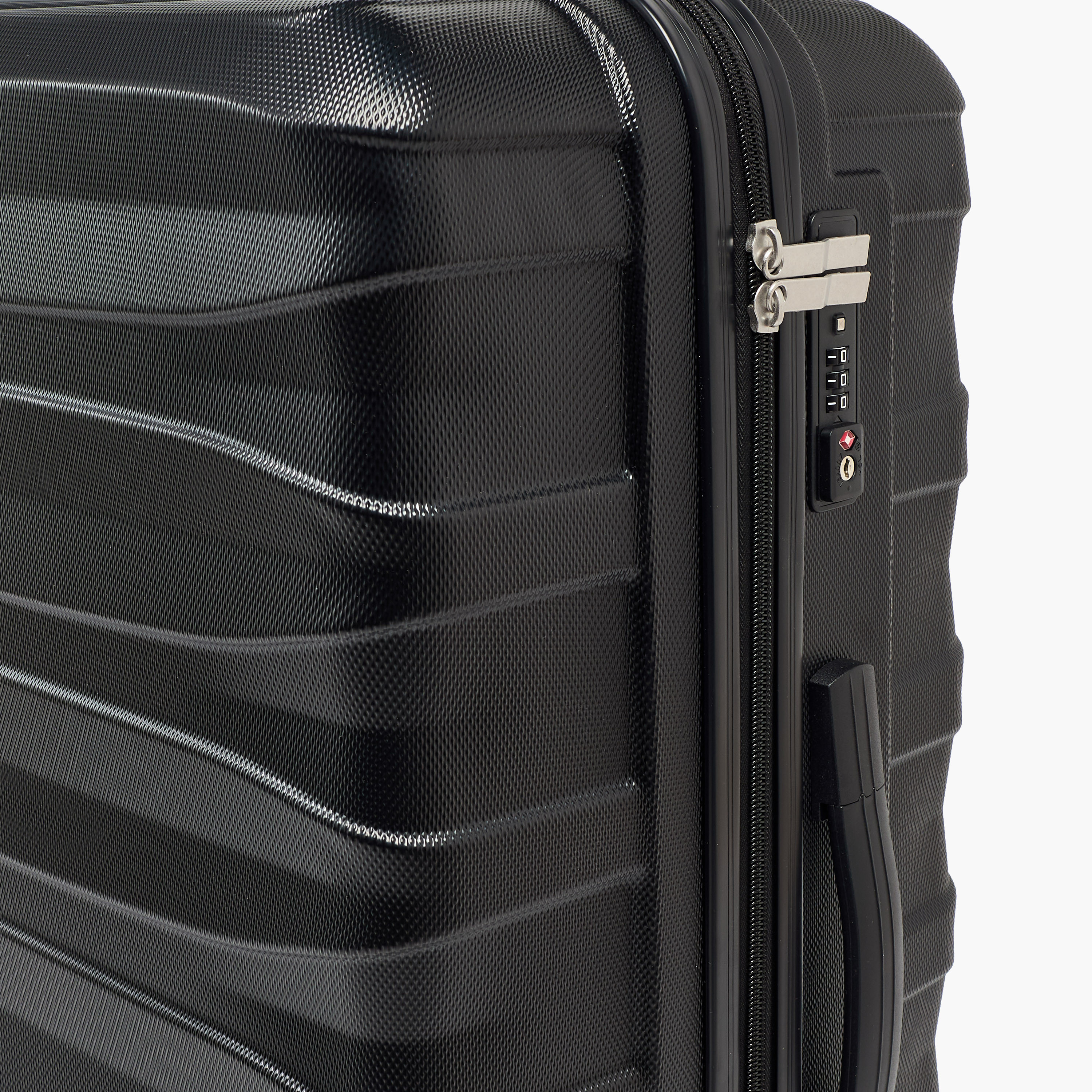 Oaklan by Shoexpress Textured Hardcase Luggage Trolley with Retractable Handle - Cabin-travel-luggagesandbags-luggage-image-7