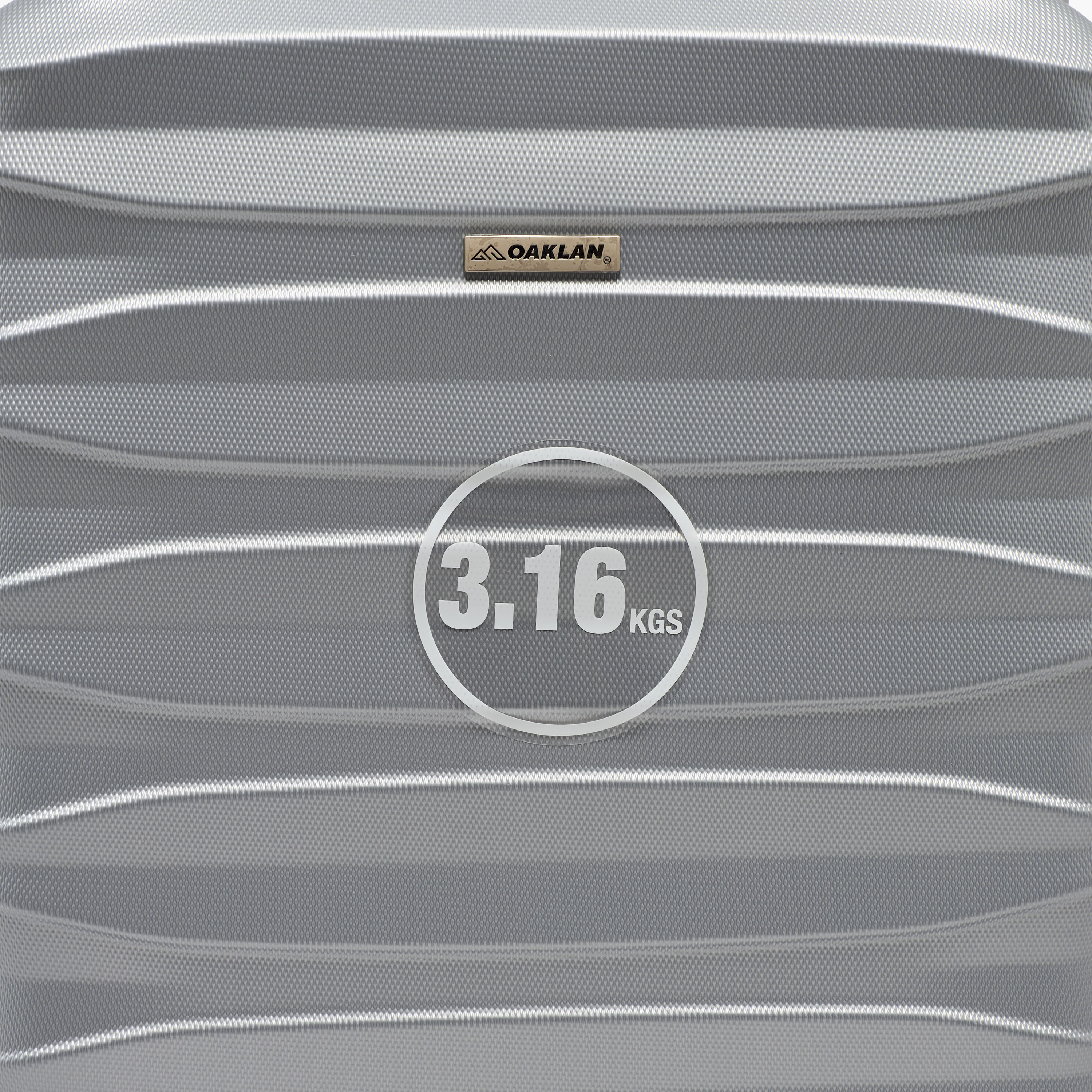 Oaklan by Shoexpress Textured Hardcase Luggage Trolley with Retractable Handle - Cabin-travel-luggagesandbags-luggage-image-13