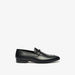 Duchini Men's Solid Slip-On Loafers with Weave Detail-Men%27s Formal Shoes-thumbnail-0