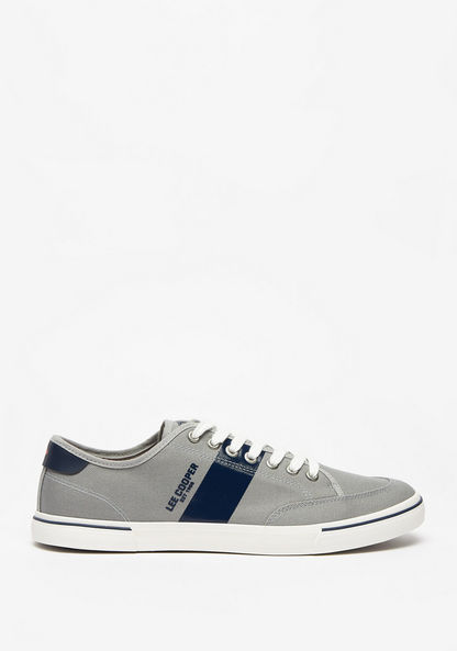 Lee Cooper Men's Solid Low-Ankle Sneakers with Lace-Up Closure-Men%27s Sneakers-image-0