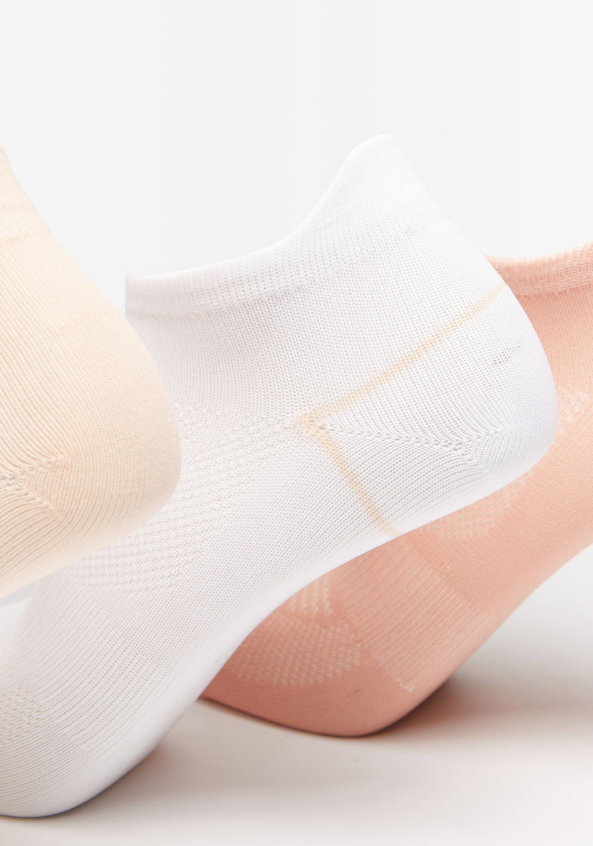 Dash Solid Ankle Length Sports Socks - Set of 3-Women%27s Socks-image-1