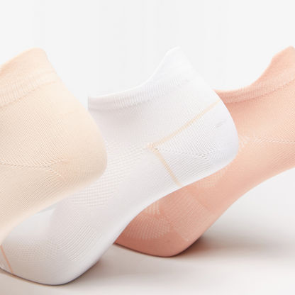 Dash Solid Ankle Length Sports Socks - Set of 3-Women%27s Socks-image-1