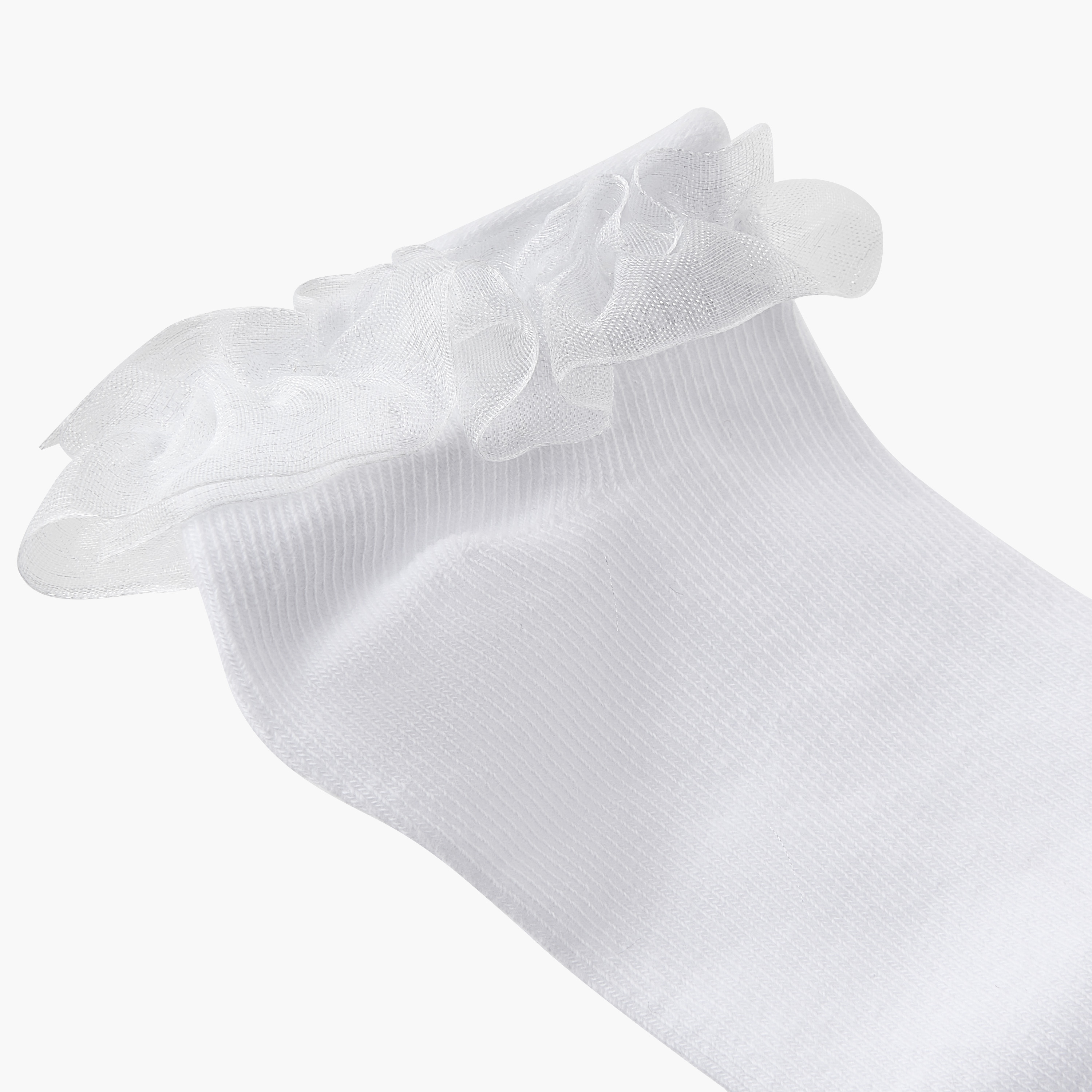 طقم جوارب 3 أزواج بطول الكاحل للبنات من جونيورز-girls-accessories-socks-image-3