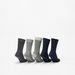Textured Calf Length Socks - Set of 5-Men%27s Socks-thumbnail-1