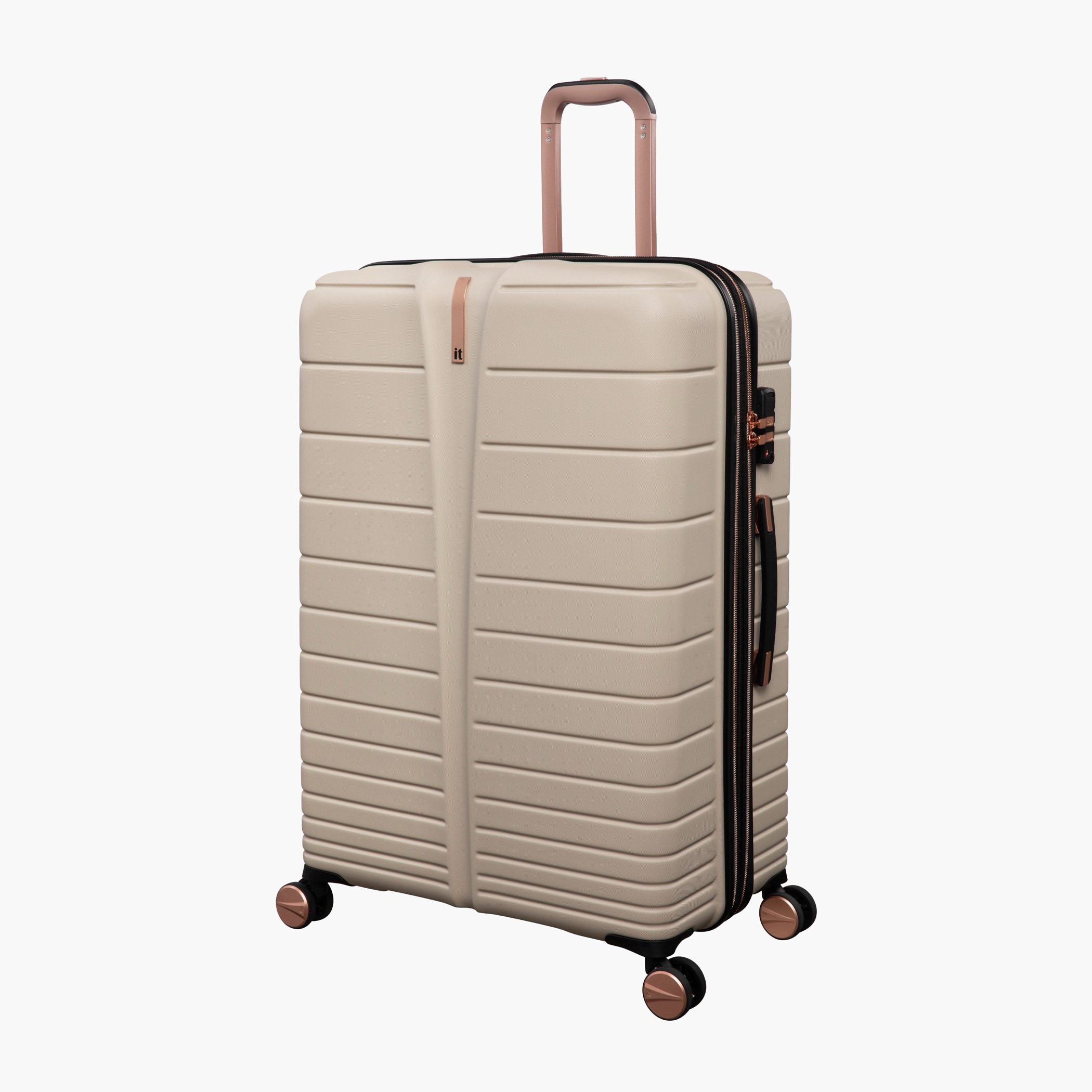 IT Striped Hardcase Luggage Trolley with Retractable Handle-travel-luggagesandbags-luggage-image-1