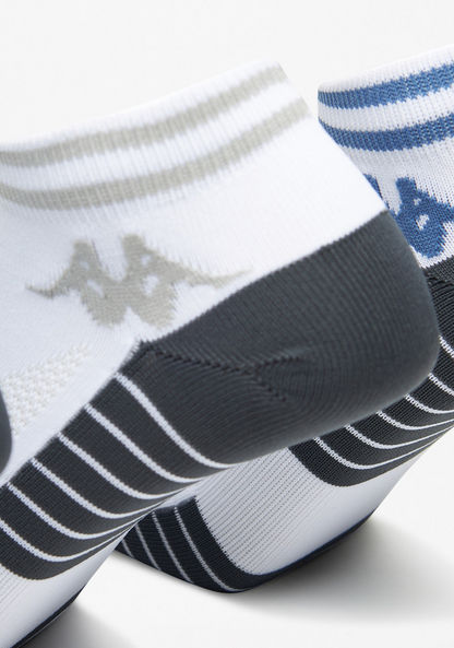 Kappa Printed Ankle Length Socks - Set of 3-Men%27s Socks-image-1