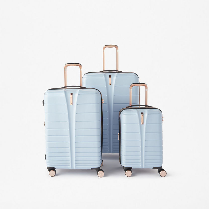 IT Textured Hardcase Luggage Trolley Bag-Luggage-image-5