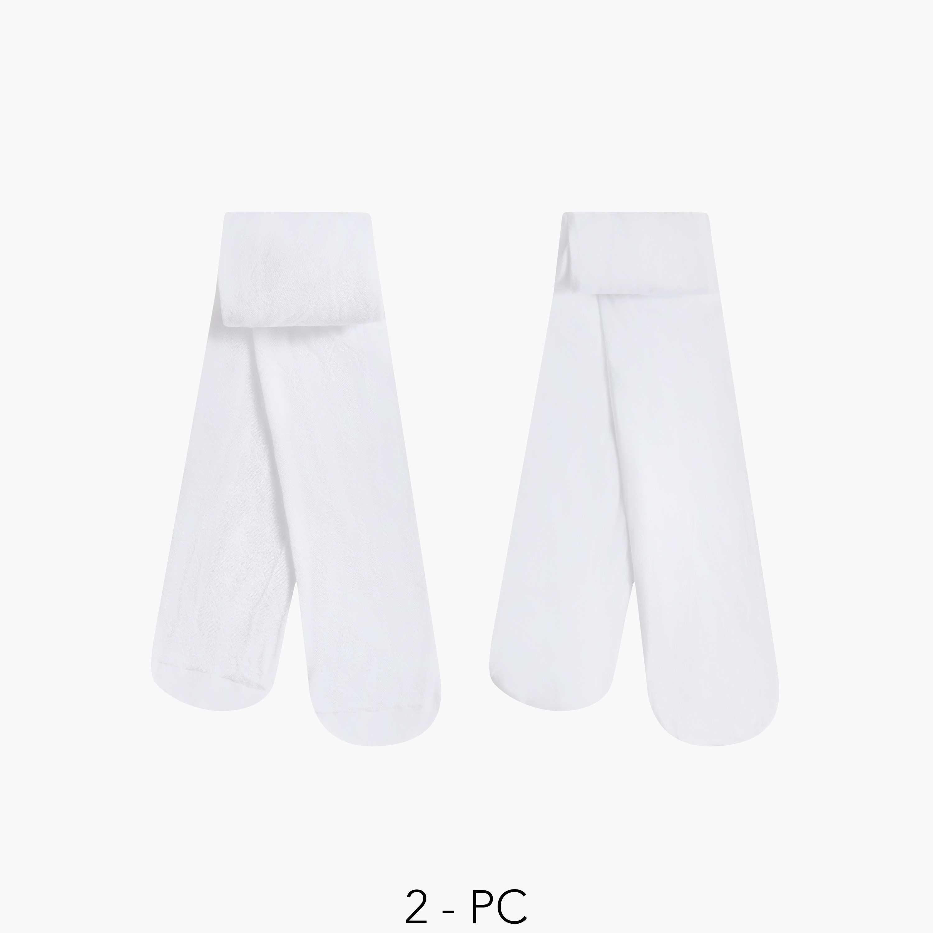 جوارب بارزة الملمس للبنات من فلورا بيلا - عبوة من زوجين-girls-accessories-socks-image-1