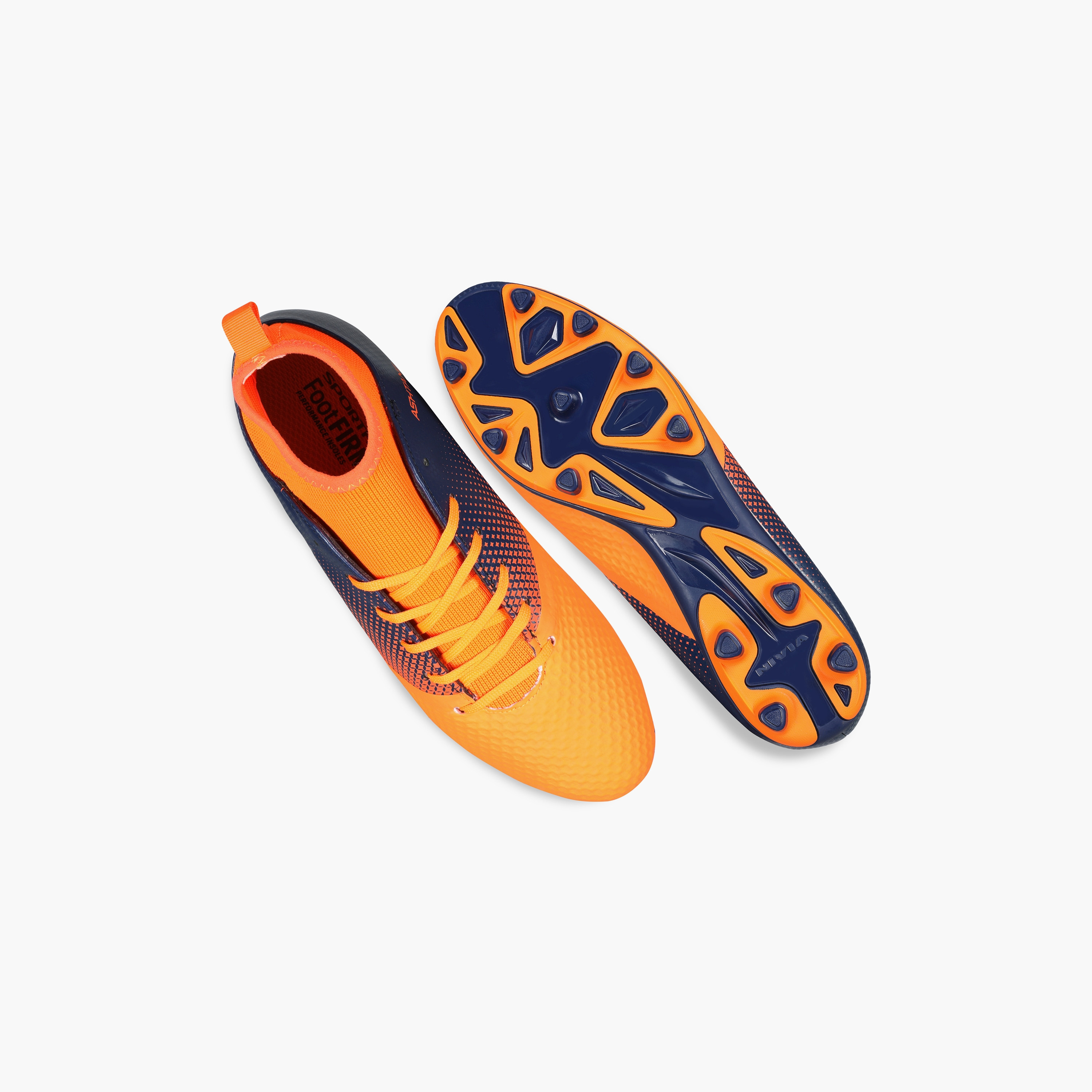 Nivia Ashtang Kids, Orange, Football Shoes-sports-gear-football-shoes-firmground-image-8