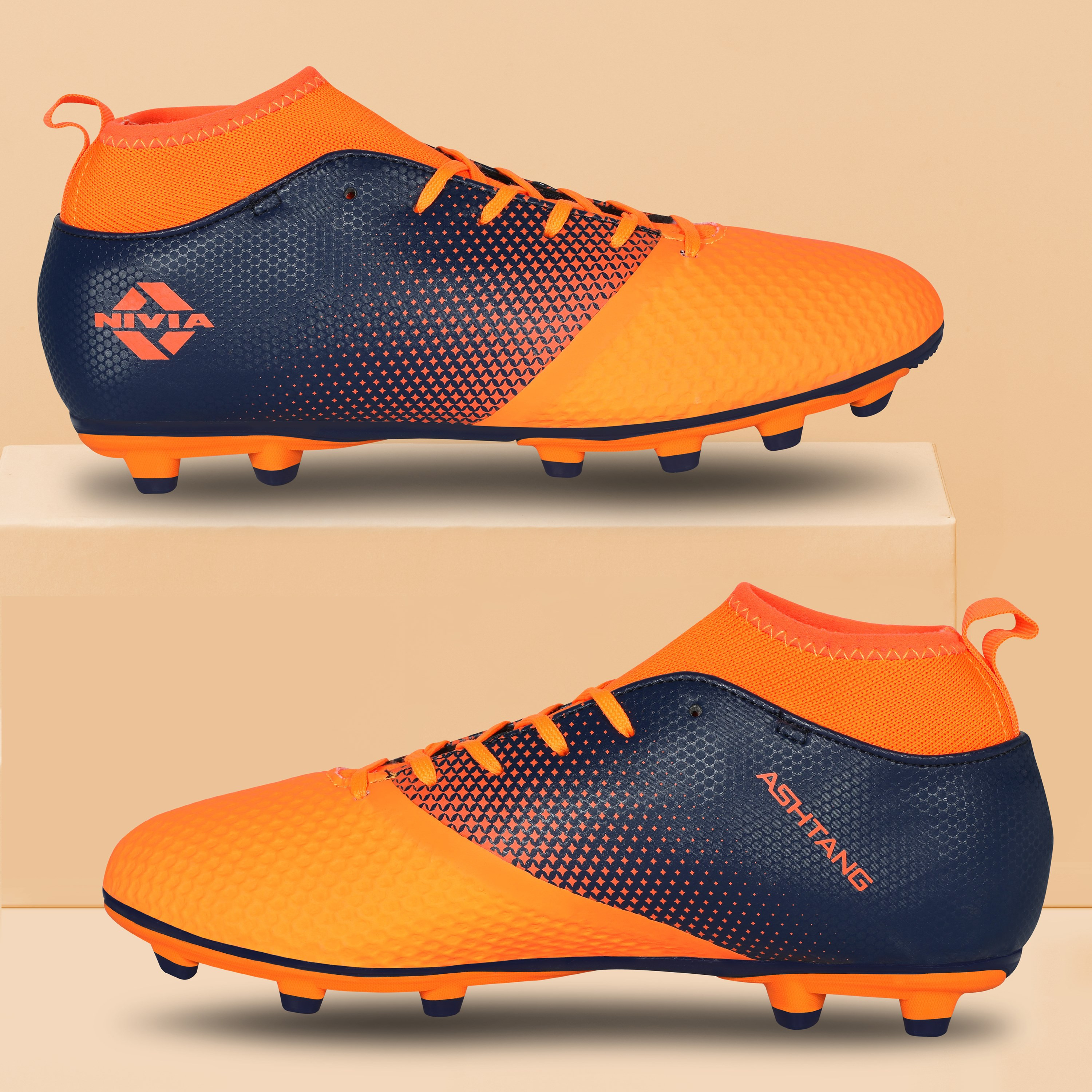 Nivia Ashtang Kids, Orange, Football Shoes-sports-gear-football-shoes-firmground-image-9