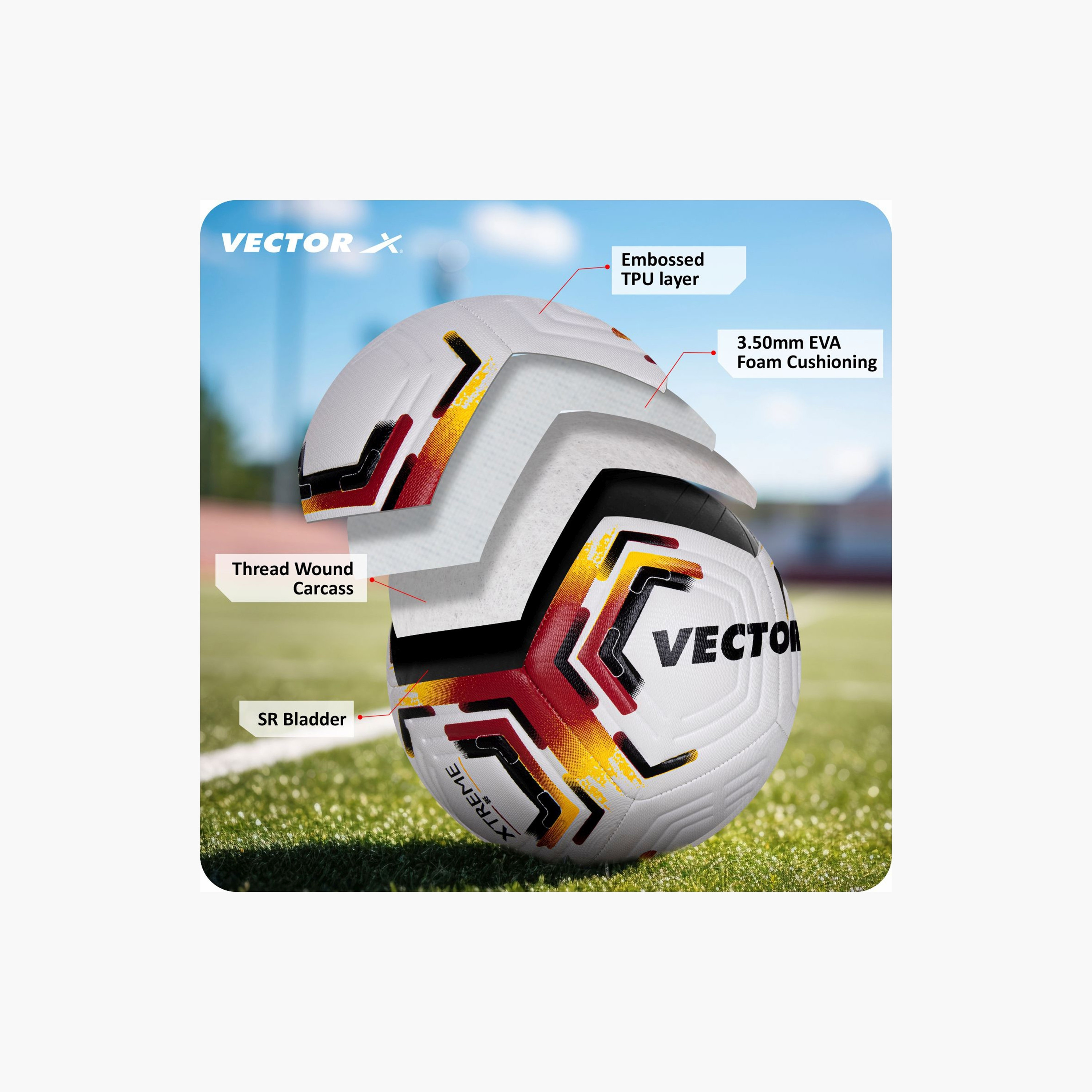 فيكتور اكس - كرة قدم ، مقاس 5، إكستريم-toys-outdoor-activity-image-5