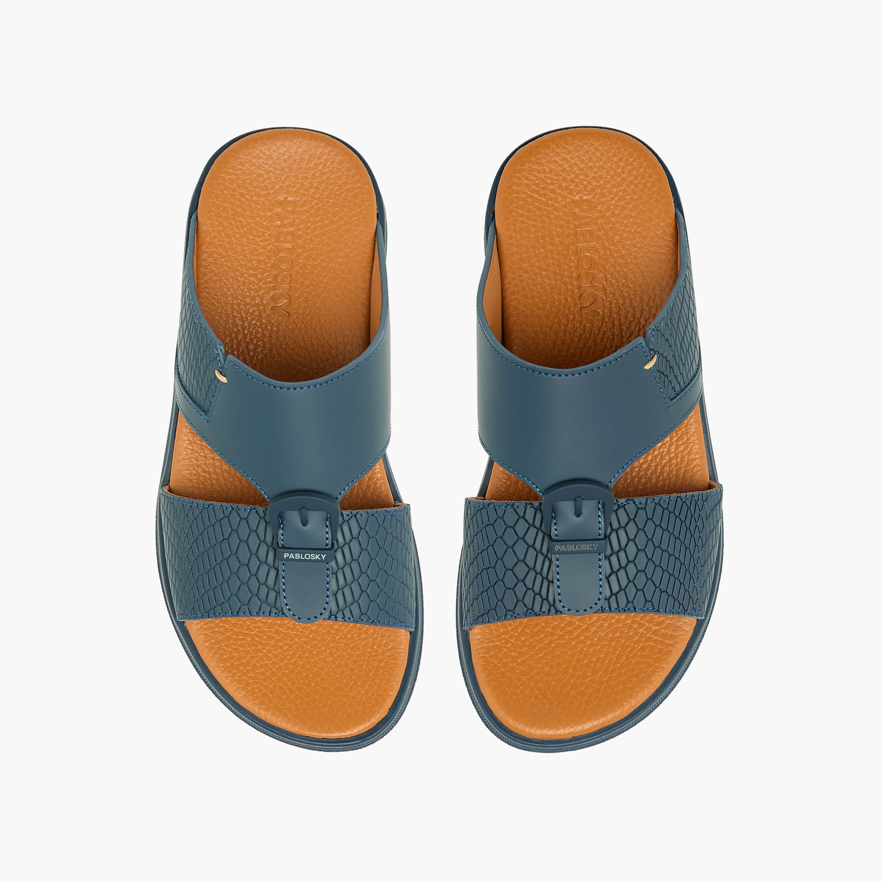 Pablosky Boys Slip-On Leather Arabic Sandals-boys-shoes-sandals-image-1