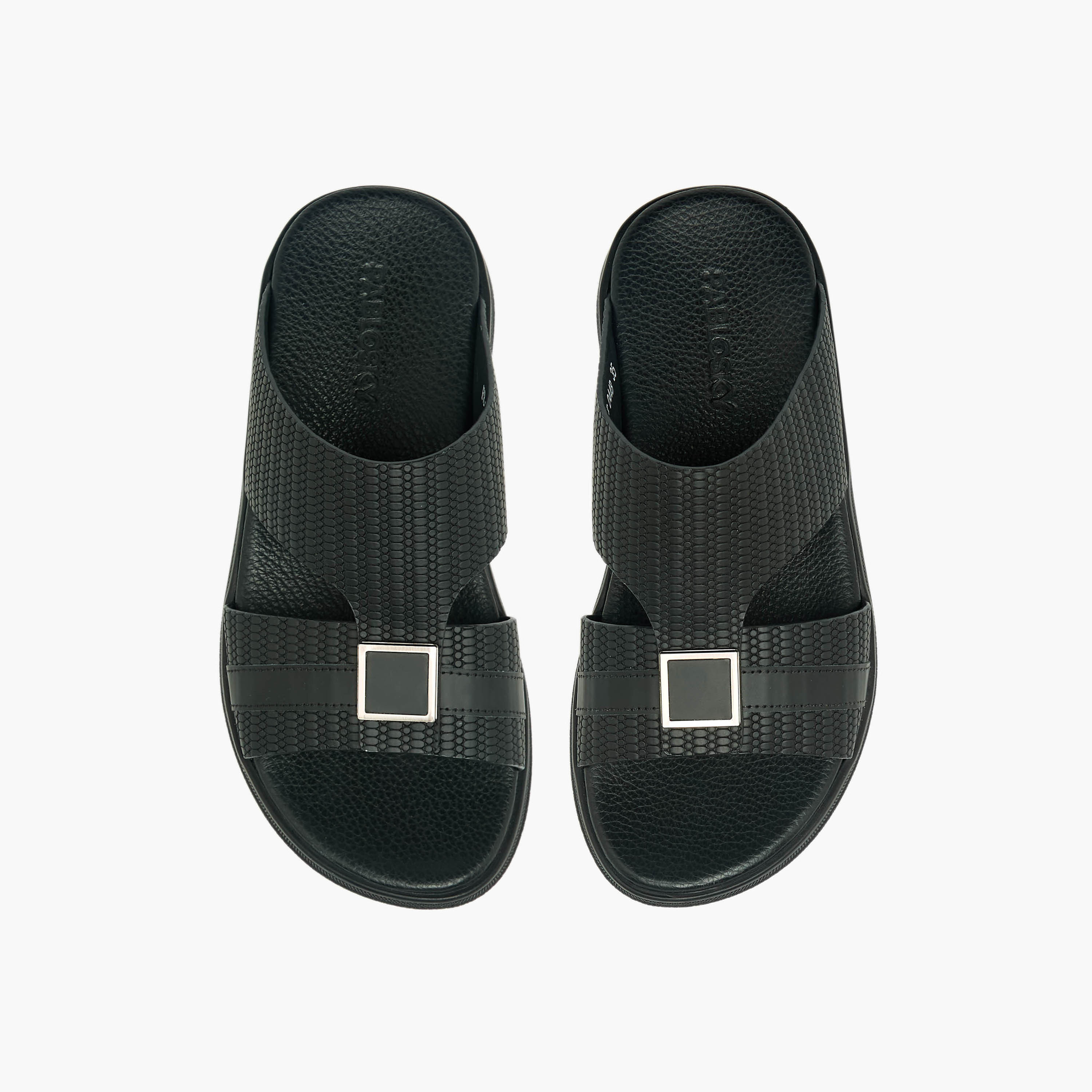 Pablosky Boys Textured Leather Arabic Sandals-boys-shoes-sandals-image-1