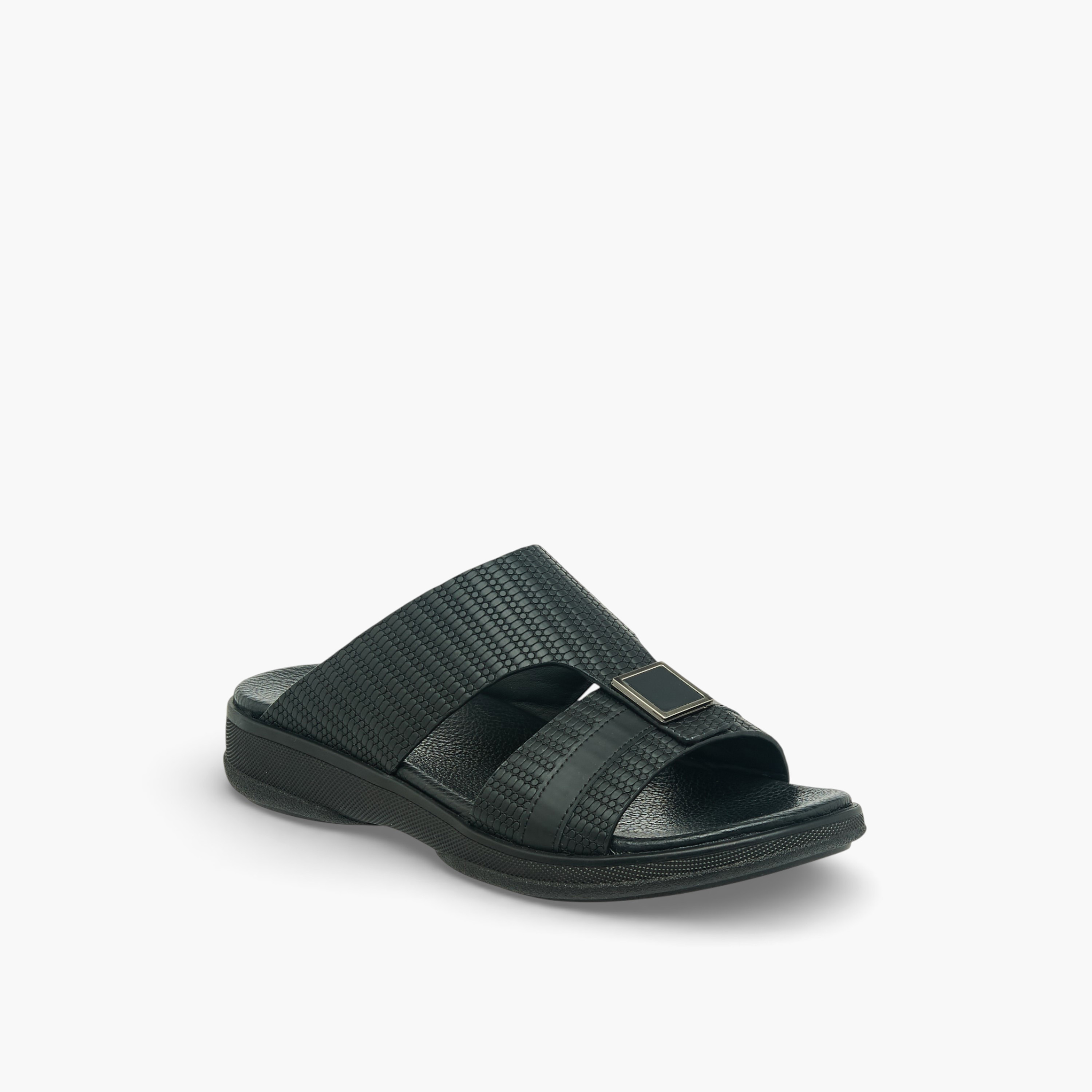 Pablosky Boys Textured Leather Arabic Sandals-boys-shoes-sandals-image-2